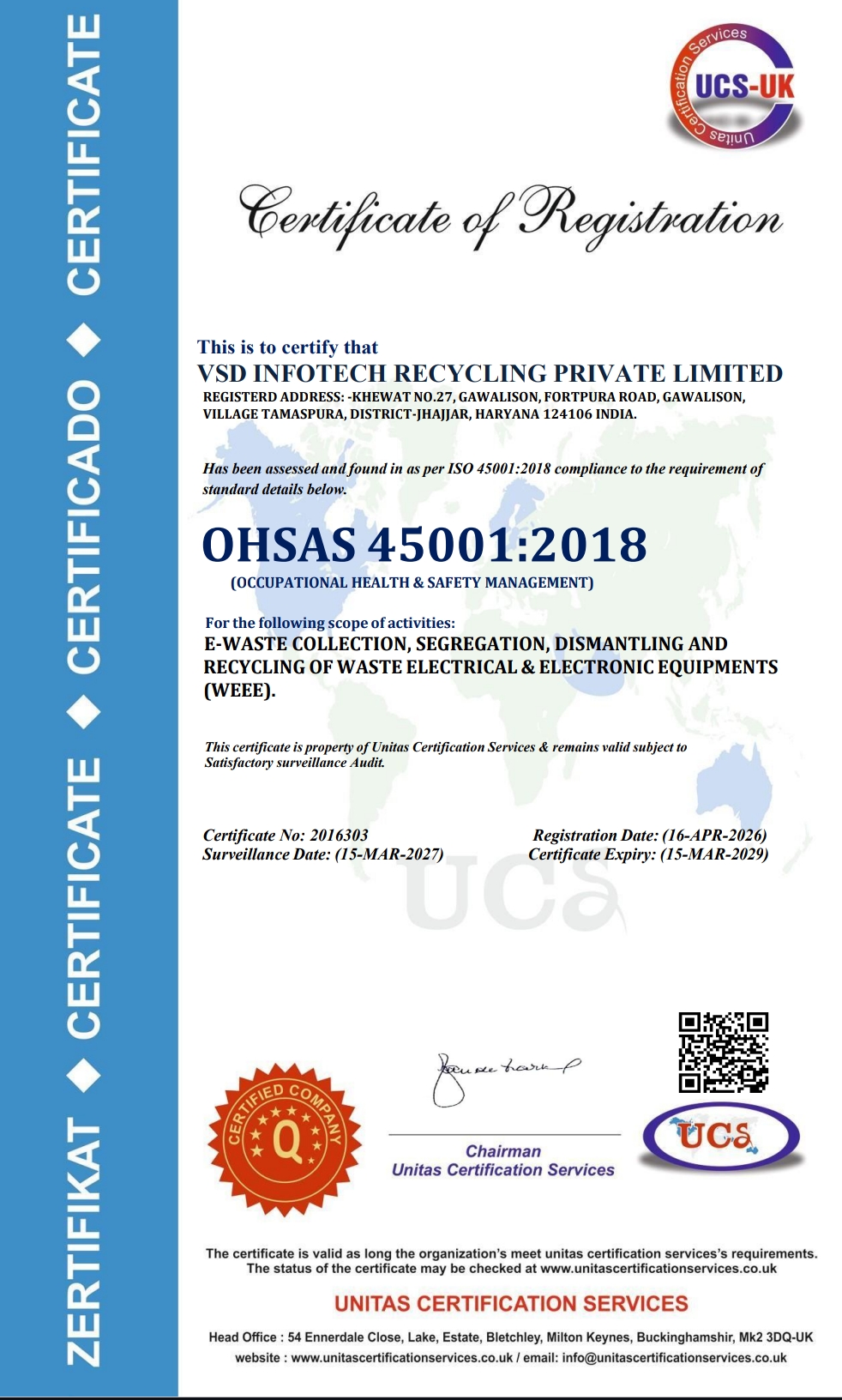 OHSAS 45001